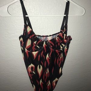 Flame body suit